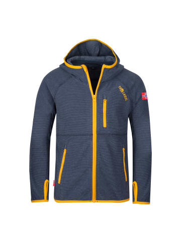 Trollkids Fleecejacke Sandefjord in mystic blue/yellow