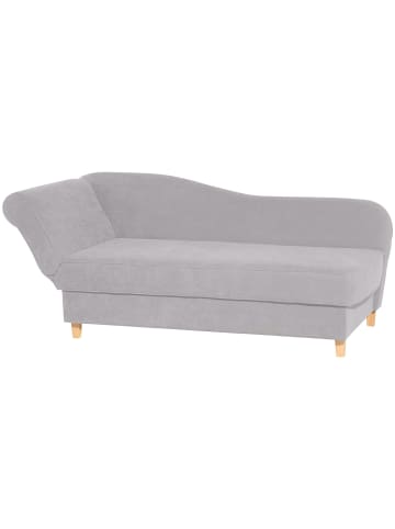 58 aufm Kessel RECAMIERE mit Armteil links klappbar Katia Veloursstoff Buche/silber