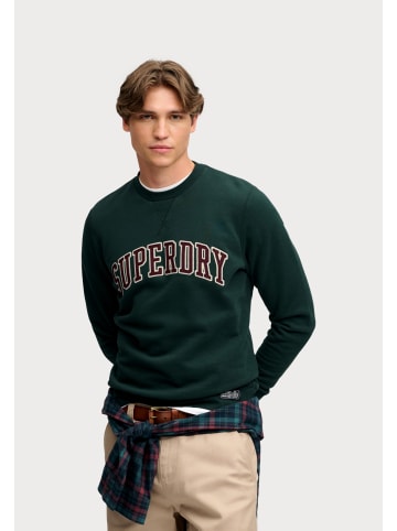 Superdry Sweatshirt 'ATHLETIC' in dunkelgrün