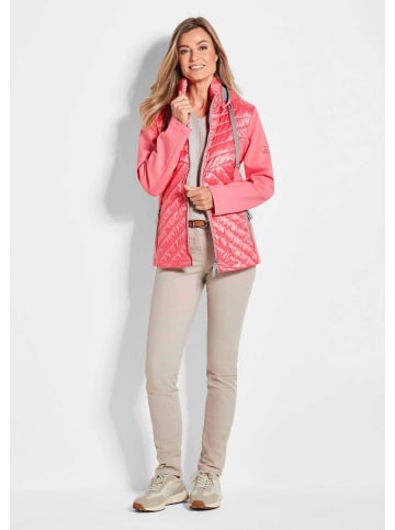 GOLDNER Steppjacke mit abnehmbarer Kapuze in pfirsich