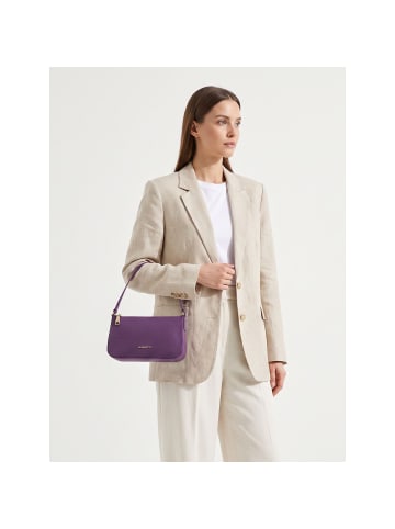 Lazarotti Bologna Leather Pochette Schultertasche Leder 22 cm in purple