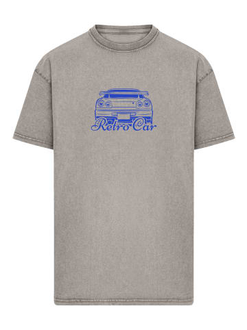 F4NT4STIC Oversize T-Shirt Retro Car Oversize Japanese Streetstyle in Asphalt