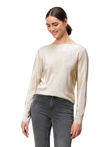 Zero  Plissee-Shirt strukturiert in NatureGold