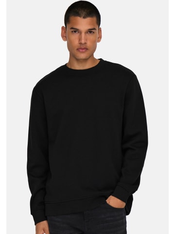 ONLY & SONS Sweatshirt Connor in Schwarz / creme