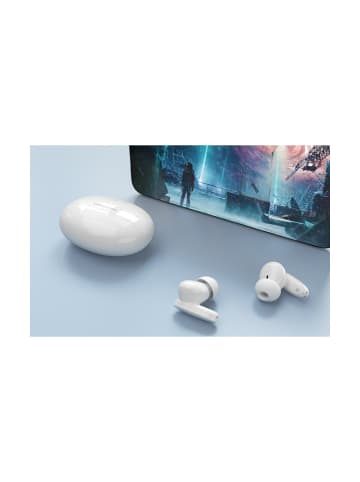 Wisam® Kabellose Ohrhörer NBFW0 Wireless Kopfhörer In-Ear weiß