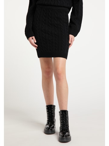 myMo Damen Strickrock in Schwarz