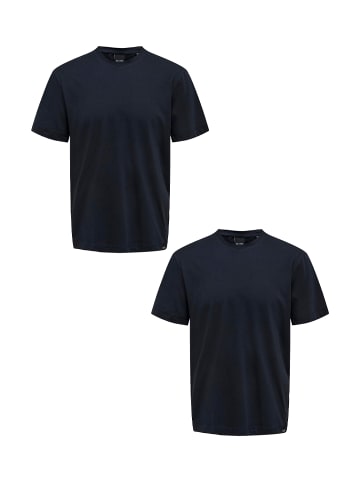 Only&Sons T-Shirt 2er-Set Rundhals Kurzarm in Dunkelblau-2