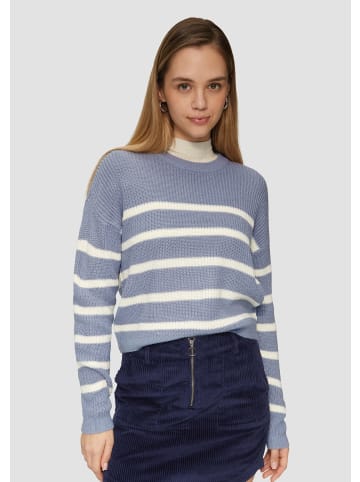QS Strickpullover langarm in Blau