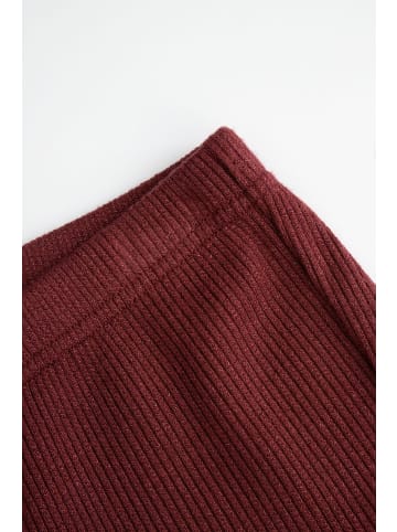 Coccodrillo Gerippte Leggings mit langem Bein in dunkelrot