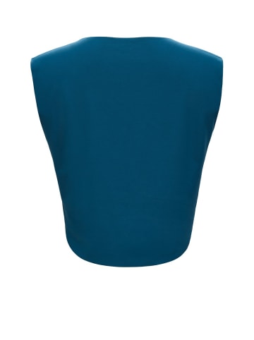 Winshape Functional Light and Soft Cropped Top AET115LS in teal green