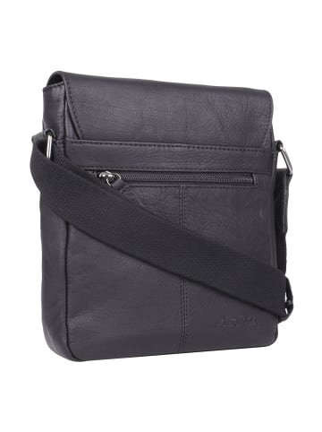 Strellson Hyde Park Jeremy Umhängetasche Leder 21 cm in black