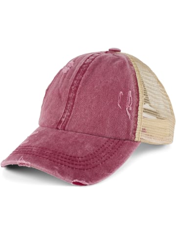 styleBREAKER Baseball Cap in Weinrot