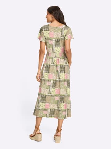 WITT WEIDEN Jersey-Kleid in altrosa-oliv-bedruckt