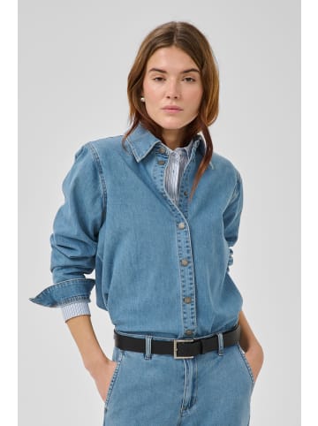 My Essential Wardrobe Langarm - Hemd MWLinn Loose fit in Medium Blue Wash