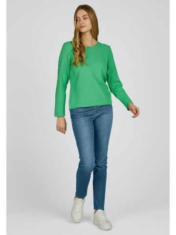 Rabe Rundkragen Langarmshirt für Damen in uni