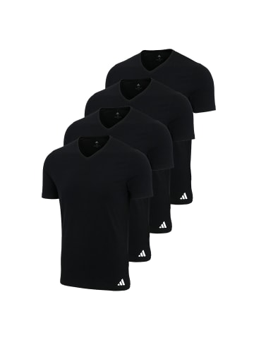 adidas T-Shirt 4er Pack in Schwarz
