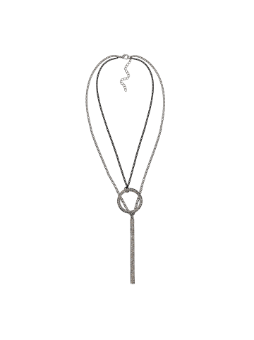 Steuer Modeschmuck Metall in silber