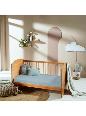 Erwin Müller Frottee Kinder-Spannbettlaken 2er-Pack Erding in hellblau