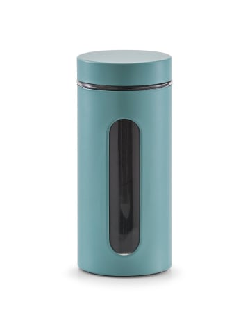 Zeller Glasbehälter für Schüttgüter, 1200 ml in Blau, Ø 10 cm