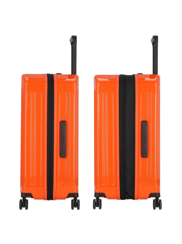 Piquadro PQ Light 4 Rollen Trolley M 69 cm mit Dehnfalte in orange