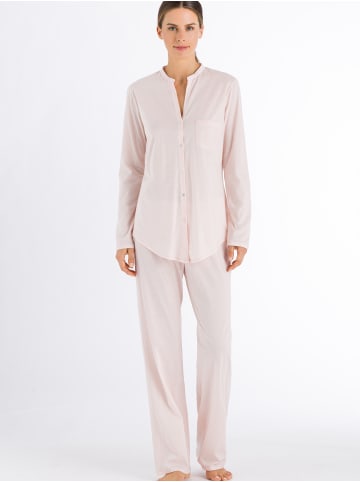 Hanro Langarm Pyjama Cotton Deluxe in crystal pink