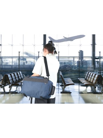 Hauptstadtkoffer blnbag M5 Handgepäck-Rucksack Ryanair 40x20x25 Backpack in Darkblue / Darkgrey