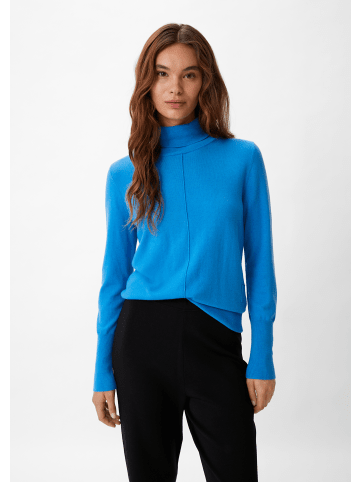 comma CI Strickpullover langarm in Blau