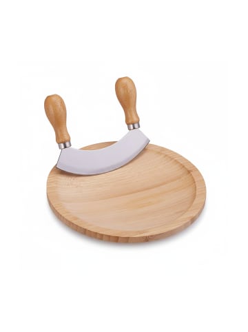 Wiegemesser mit Brett in Natur - Ø 20 cm