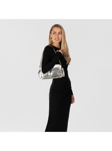 Cowboysbag Hawley Glam Schultertasche Leder 25 cm in silver