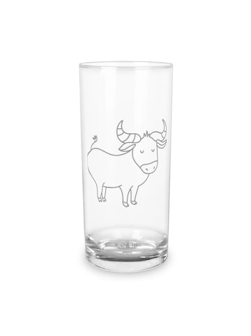 Mr. & Mrs. Panda Wasserglas Sternzeichen Stier ohne Spruch in Transparent