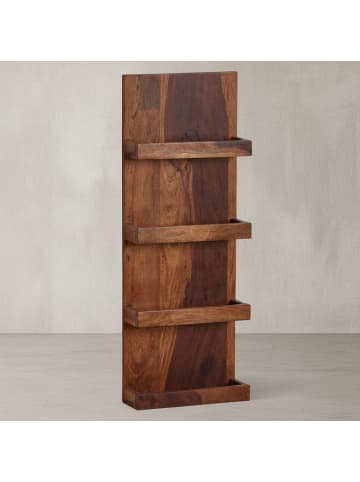 KADIMA DESIGN Wandregal 30x80x10 cm Massivholz Hängeregal Modern