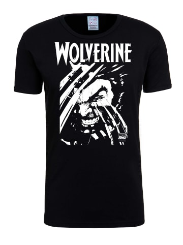 Logoshirt T-Shirt Wolverine in schwarz