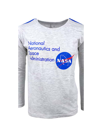 Nasa Langarmshirt NASA in Grau