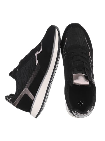 Ital-Design Freizeitschuh in Schwarz und Bronze