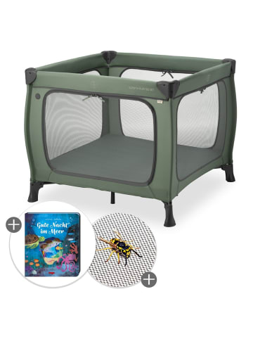 Hauck Reisebett & Laufgitter Sleep N Play SQ Set in gruen