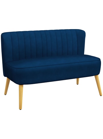 HOMCOM Sofa-117L x 56,5B x 77H cm-Blau