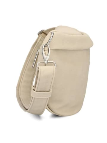 Zwei Mademoiselle.M Umhängetasche 40 cm in nubuk linen