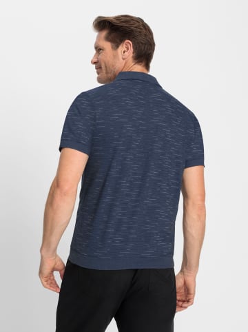 WITT WEIDEN Kurzarmshirt in marine-meliert