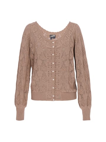 DreiMaster Women Cardigan in taupe