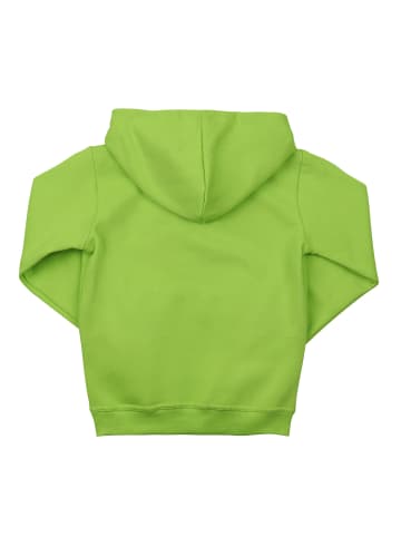 SCHIETWETTER Kinder Kapuzenpullover "Ja Moin" in lime/azuro