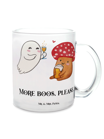 Mr. & Mrs. Panda Kaffeebecher Gespenst Prost mit Spruch in Transparent