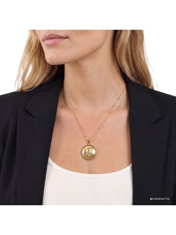 JOOP! Kette mit Anhänger Edelstahl, IP gold in gold