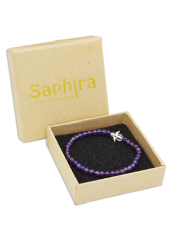 JOJO Handelsagentur Nonbook - Amethyst Schutzengel Edelsteinarmband