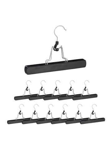 relaxdays 24x Hosenspanner in Schwarz - (B)25 x (H)17 x (T)2,3 cm