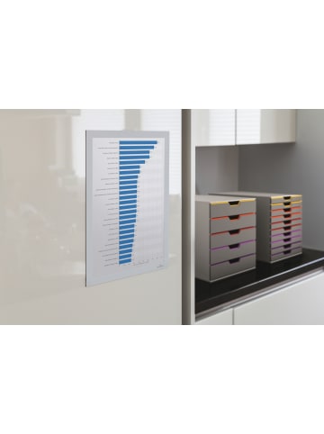 Durable Magnetrahmen Duraframe selbstklebend A4 weiß Packung mit 2 Stück