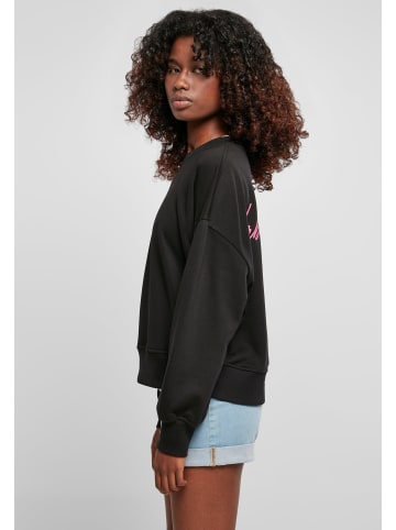 Urban Classics Urban Classics Damen Ladies Oversized Rainbow Crewneck in black
