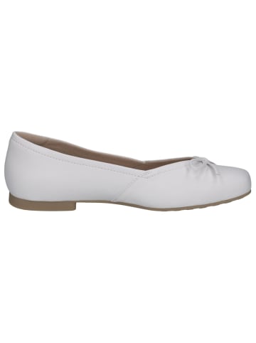 Caprice Ballerina in WHITE SOFTNAP.