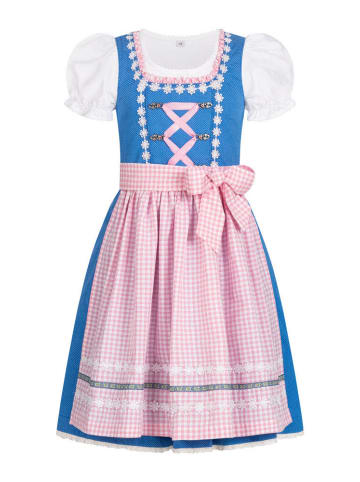 Nübler Kinderdirndl 3-teilig Lorena in Blau