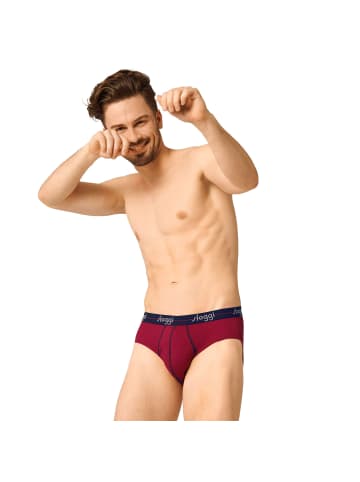 Sloggi Slip 2er Pack in Schwarz/Rot