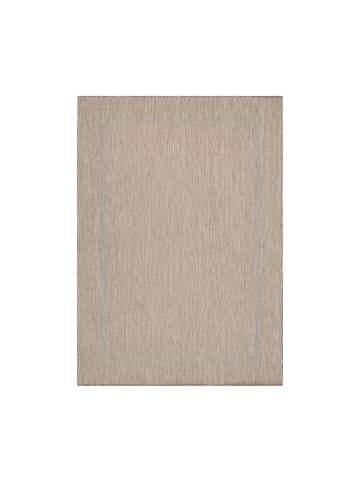 KADIMA DESIGN Teppich Outdoor Flachgewebe Uni-Design Polypropylen Balkon in Beige